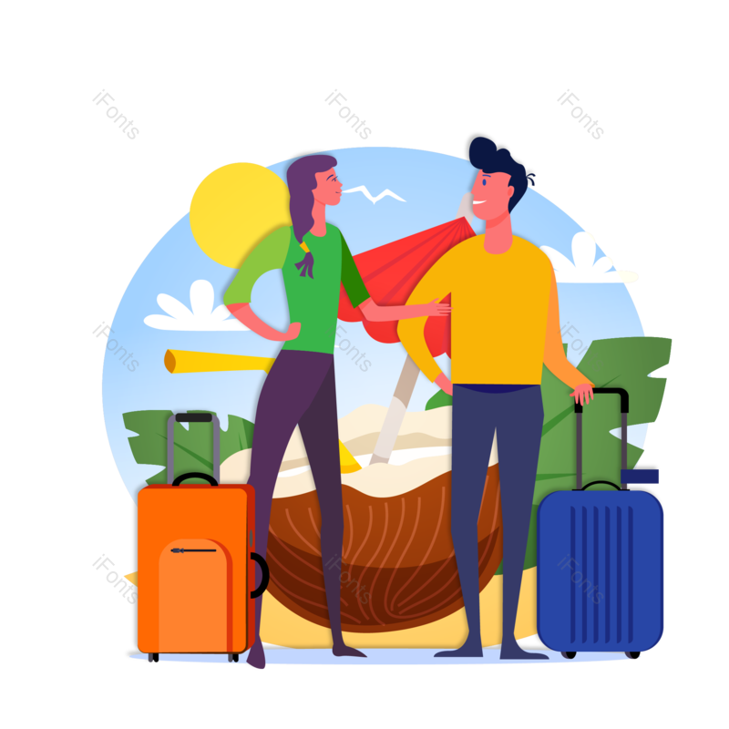 度假图片,出行元素,旅游PNG,免抠素材